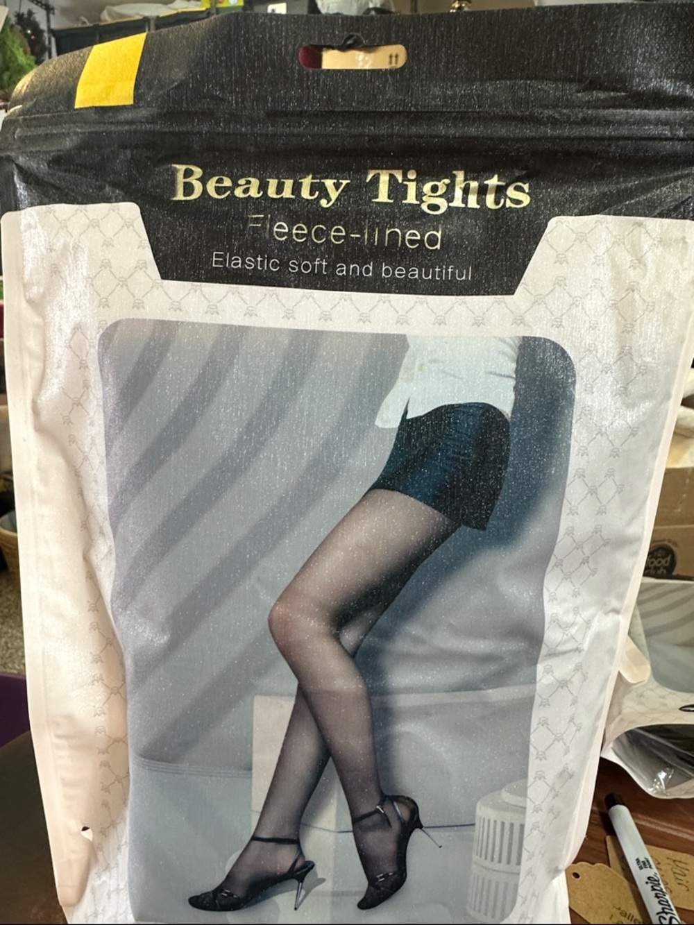 Fleece lined tights